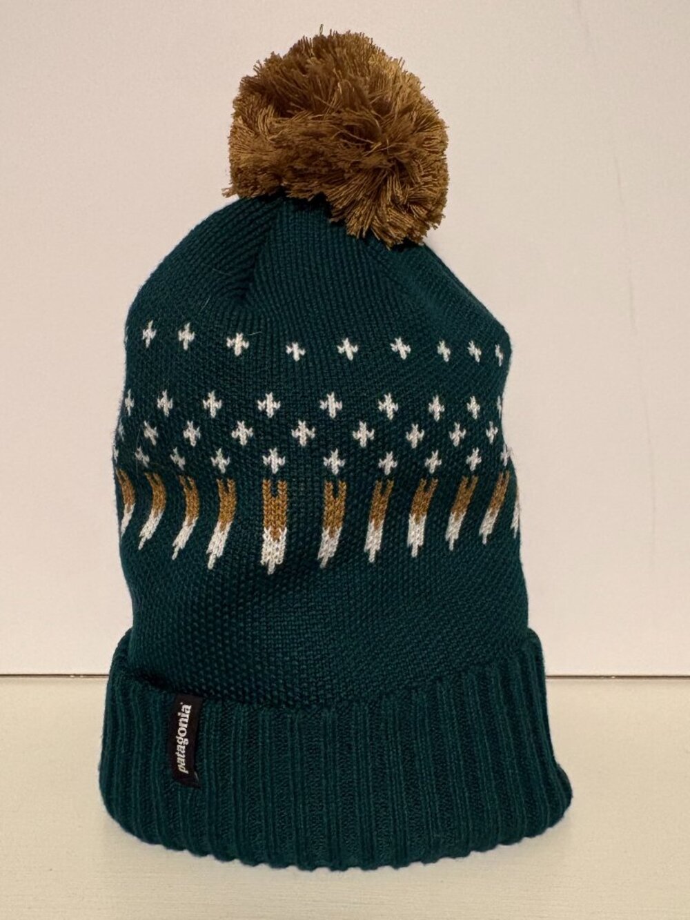Patagonia Powder Town Beanie Toque Snowfall Knit NWOT